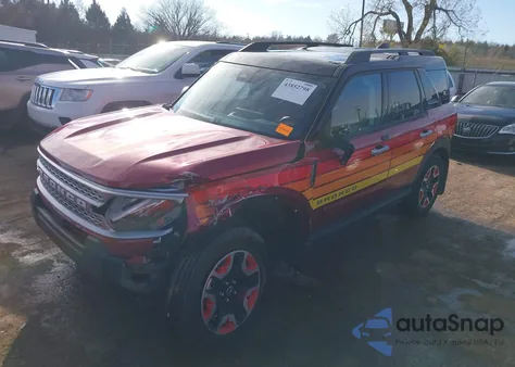 2025 Ford Bronco Sport Free Wheeling из США, поврежденный, VIN 3FMCR9KN9SRE20712